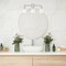 Designers Fountain Ingo 24in 3-Light Polished Nickel Modern Indoor Vanity Light with Clear Ribbed Glass Shade D230M-3B-PN - alternate 2